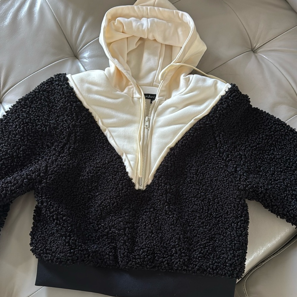 Lulú lemon crop heavy duty hoodie